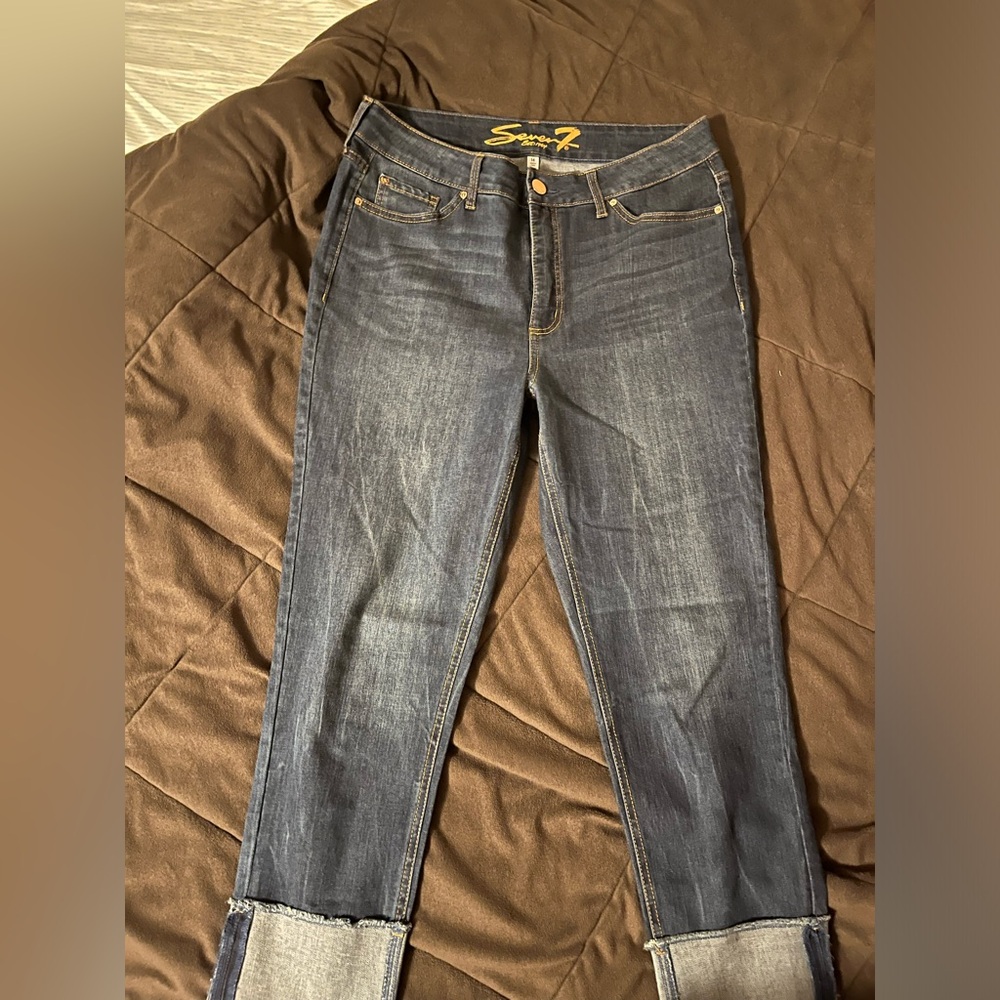 Seven7 Denim Capris, Size 14